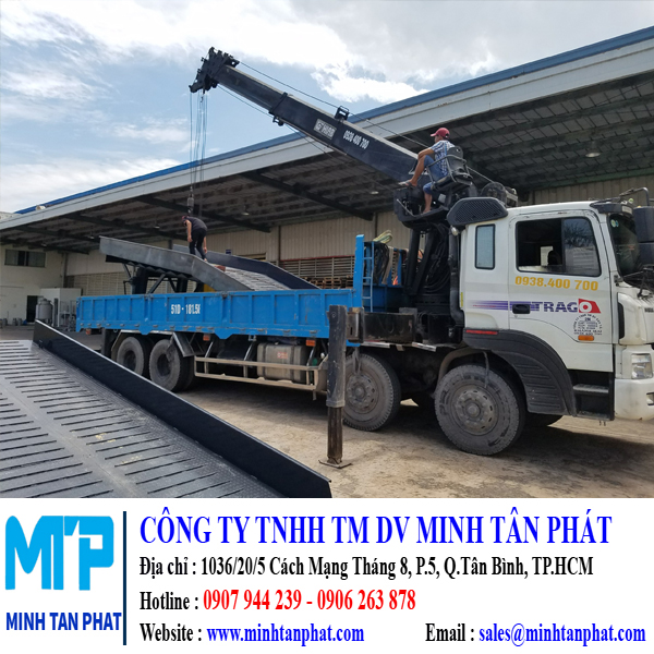 Minh Tân Phát chuyên cung cấp cầu dẫn xe nâng hàng lên container 